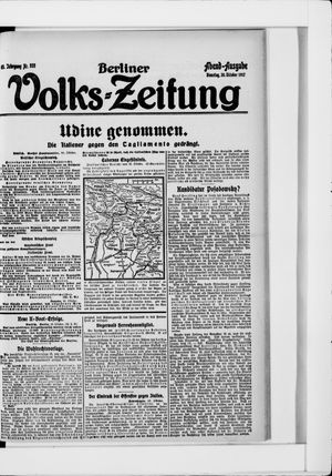 Berliner Volkszeitung vom 30.10.1917
