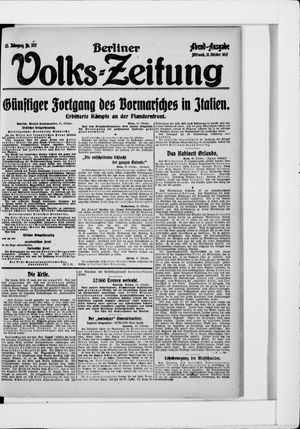 Berliner Volkszeitung on Oct 31, 1917