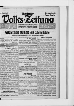 Berliner Volkszeitung on Nov 1, 1917