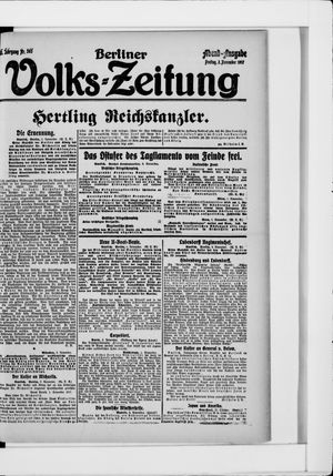 Berliner Volkszeitung vom 02.11.1917