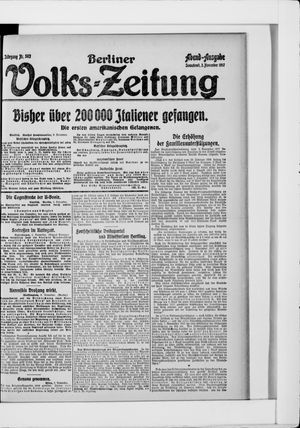 Berliner Volkszeitung vom 03.11.1917
