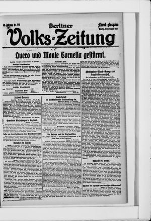 Berliner Volkszeitung vom 19.11.1917