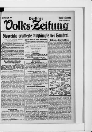 Berliner Volkszeitung vom 23.11.1917