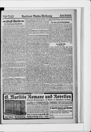 Berliner Volkszeitung vom 27.11.1917