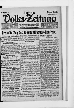 Berliner Volkszeitung vom 05.12.1917