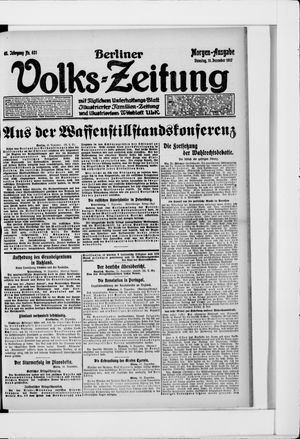 Berliner Volkszeitung vom 11.12.1917