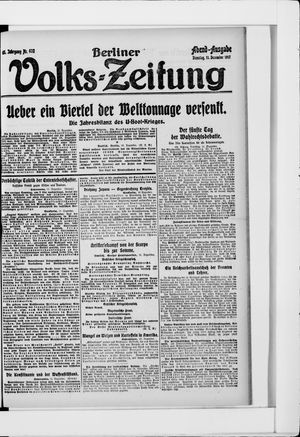 Berliner Volkszeitung vom 11.12.1917