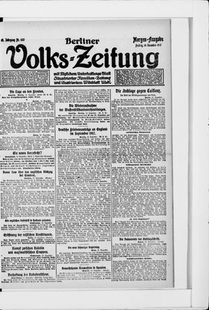 Berliner Volkszeitung vom 14.12.1917