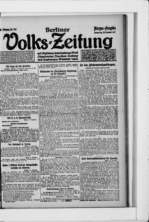 Berliner Volkszeitung on Dec 20, 1917