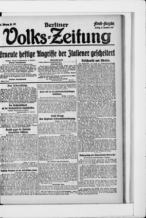 Berliner Volkszeitung vom 21.12.1917