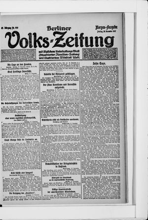 Berliner Volkszeitung vom 28.12.1917