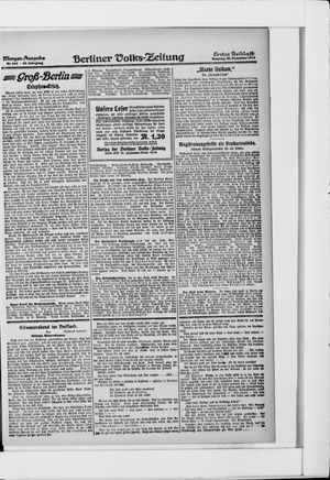 Berliner Volkszeitung vom 30.12.1917