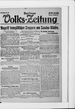 Berliner Volkszeitung vom 31.12.1917