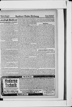 Berliner Volkszeitung vom 08.01.1918