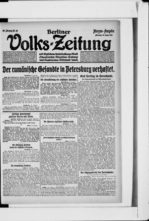 Berliner Volks-Zeitung vom 16.01.1918