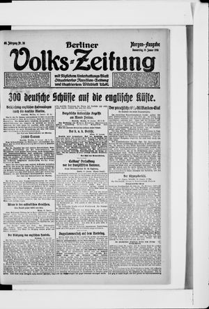 Berliner Volkszeitung vom 17.01.1918
