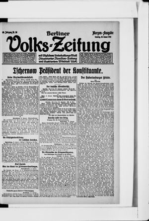 Berliner Volkszeitung on Jan 20, 1918