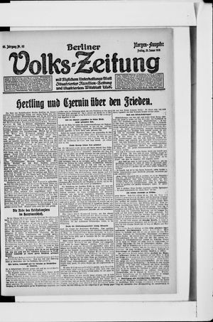 Berliner Volkszeitung vom 25.01.1918