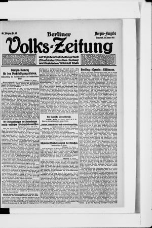 Berliner Volkszeitung vom 26.01.1918