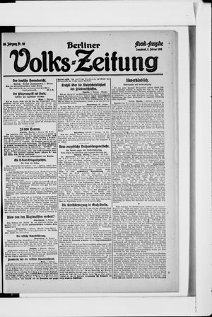 Berliner Volkszeitung vom 02.02.1918