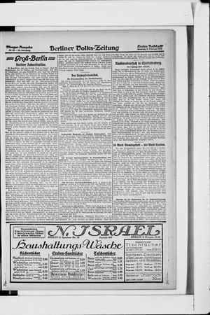 Berliner Volkszeitung vom 03.02.1918