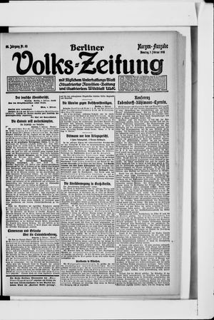 Berliner Volkszeitung vom 05.02.1918