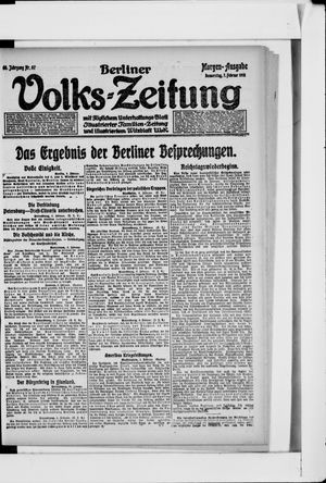 Berliner Volkszeitung vom 07.02.1918