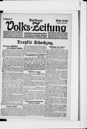 Berliner Volkszeitung vom 12.02.1918