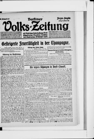 Berliner Volkszeitung vom 15.02.1918