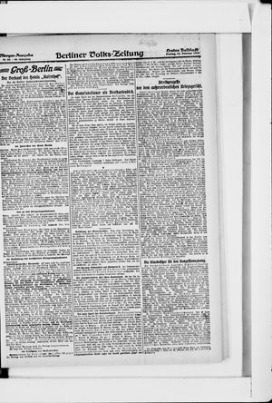 Berliner Volkszeitung vom 15.02.1918