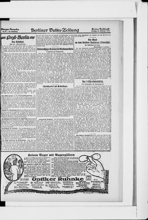 Berliner Volkszeitung vom 22.02.1918