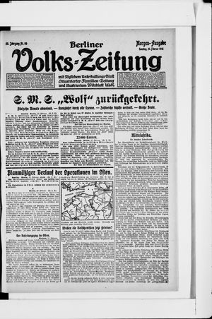 Berliner Volkszeitung vom 24.02.1918