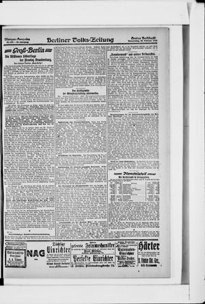 Berliner Volkszeitung vom 28.02.1918