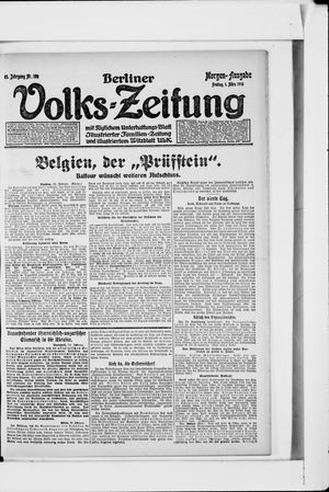 Berliner Volkszeitung vom 01.03.1918