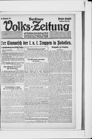 Berliner Volkszeitung vom 02.03.1918