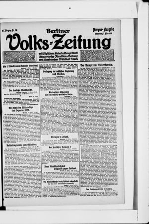 Berliner Volkszeitung vom 07.03.1918