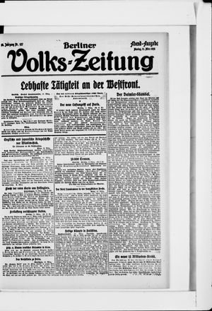 Berliner Volkszeitung vom 11.03.1918