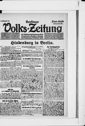Berliner Volks-Zeitung vom 13.03.1918