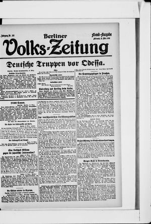 Berliner Volks-Zeitung vom 13.03.1918