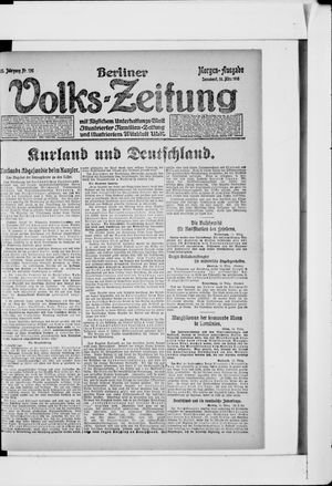 Berliner Volkszeitung on Mar 16, 1918