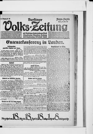 Berliner Volkszeitung vom 17.03.1918