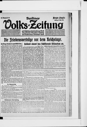 Berliner Volkszeitung on Mar 19, 1918