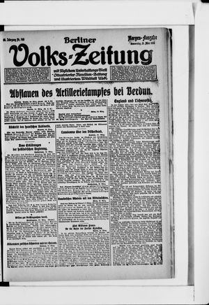 Berliner Volkszeitung on Mar 21, 1918