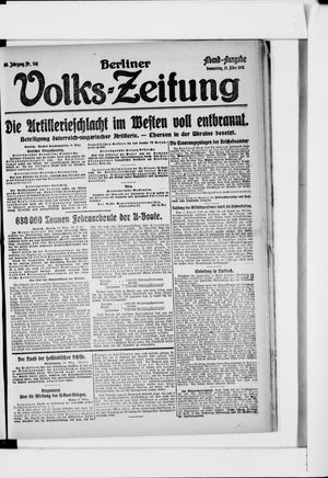 Berliner Volkszeitung vom 21.03.1918