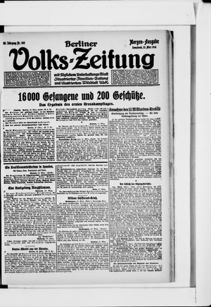 Berliner Volkszeitung vom 23.03.1918
