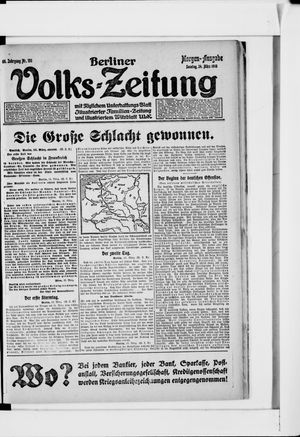 Berliner Volkszeitung vom 24.03.1918