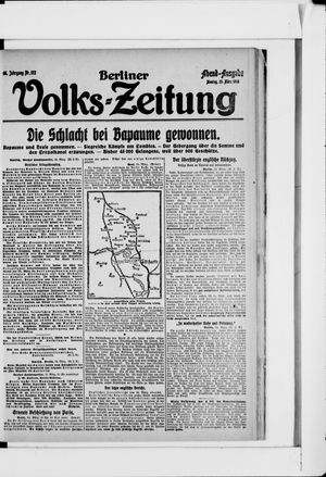 Berliner Volkszeitung vom 25.03.1918