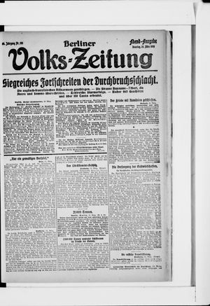 Berliner Volkszeitung vom 26.03.1918