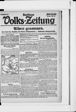 Berliner Volkszeitung vom 27.03.1918