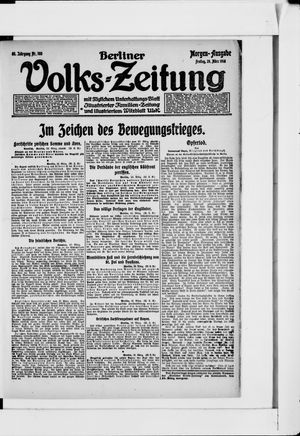 Berliner Volkszeitung vom 29.03.1918